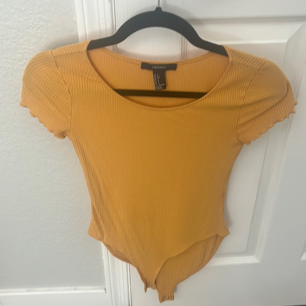 Yellow bodysuit